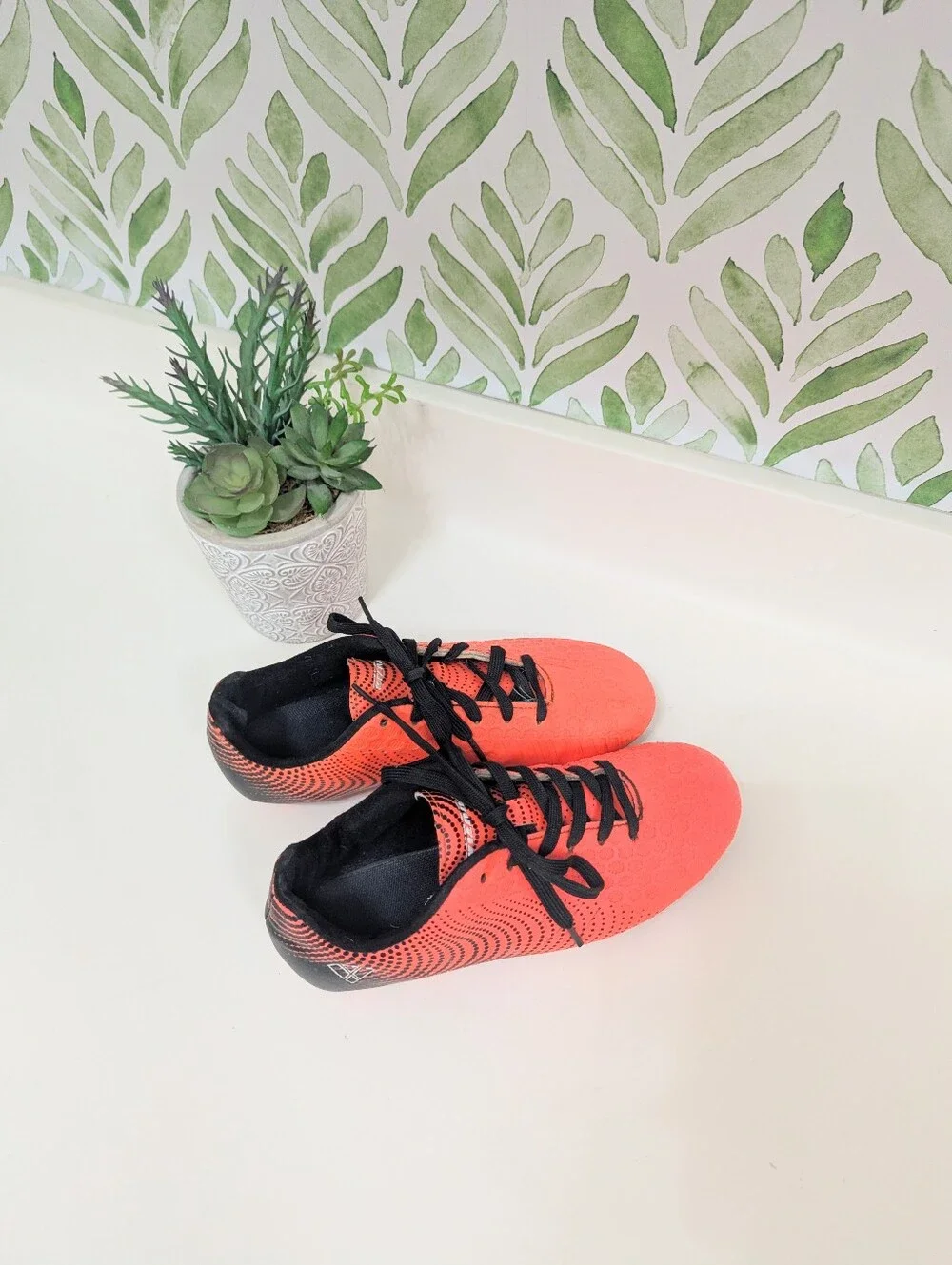 Orange Soccer Cleats Youth 4 Unisex Football Sports